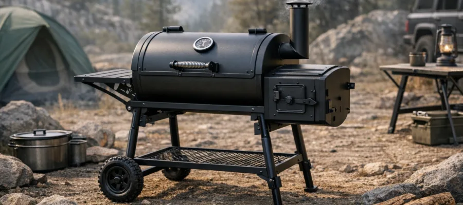 Bester Smoker fuers Camping und Outdoor: Mobilitaet und Robustheit
